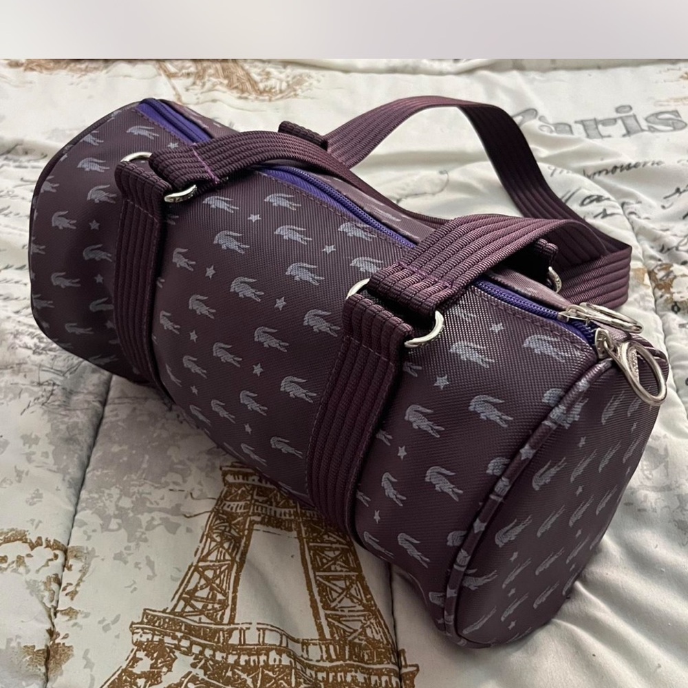 Lacoste Dark Purple Duffel Bag